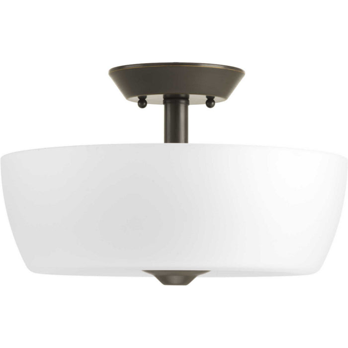 Myhouse Lighting Progress Lighting - P350060-020 - Two Light Semi-Flush Mount - Leap - Antique Bronze