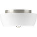 Myhouse Lighting Progress Lighting - P350061-009 - Two Light Flush Mount - Leap - Brushed Nickel