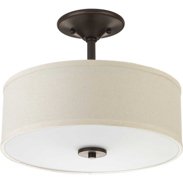 Myhouse Lighting Progress Lighting - P3712-20 - Two Light Semi-Flush Mount - Inspire - Antique Bronze