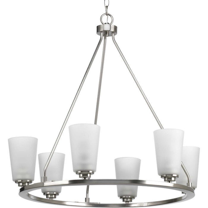 Myhouse Lighting Progress Lighting - P400015-009 - Six Light Chandelier - Debut - Brushed Nickel