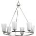 Myhouse Lighting Progress Lighting - P400015-009 - Six Light Chandelier - Debut - Brushed Nickel