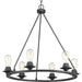 Myhouse Lighting Progress Lighting - P400015-143 - Six Light Chandelier - Debut - Graphite