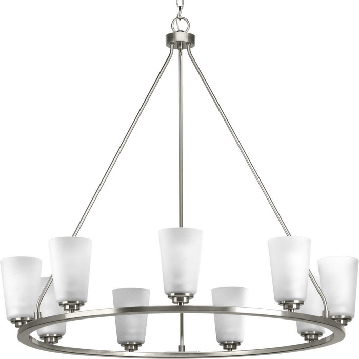 Myhouse Lighting Progress Lighting - P400016-009 - Nine Light Chandelier - Debut - Brushed Nickel