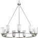 Myhouse Lighting Progress Lighting - P400016-009 - Nine Light Chandelier - Debut - Brushed Nickel