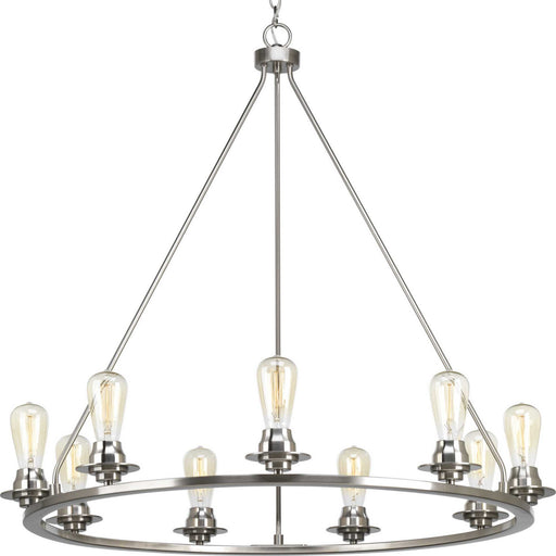 Myhouse Lighting Progress Lighting - P400016-009 - Nine Light Chandelier - Debut - Brushed Nickel