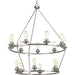 Myhouse Lighting Progress Lighting - P400017-009 - 15 Light Chandelier - Debut - Brushed Nickel