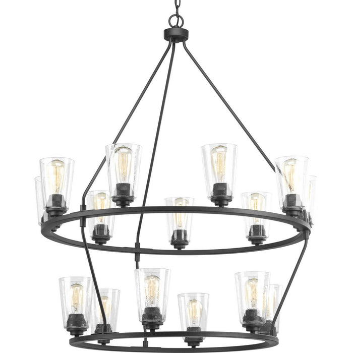 Myhouse Lighting Progress Lighting - P400017-143 - 15 Light Chandelier - Debut - Graphite