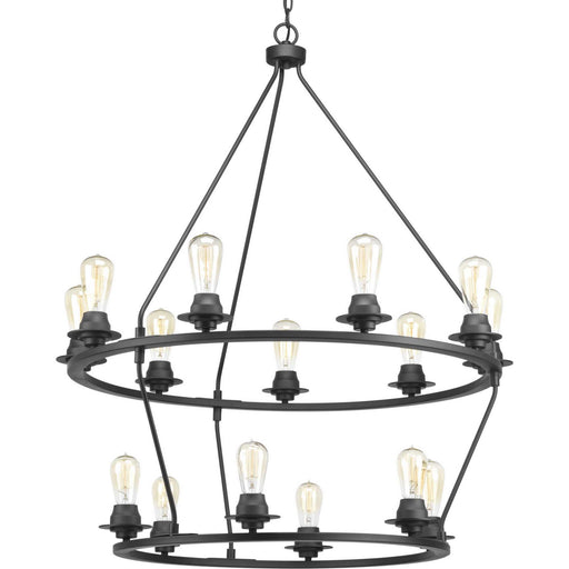 Myhouse Lighting Progress Lighting - P400017-143 - 15 Light Chandelier - Debut - Graphite