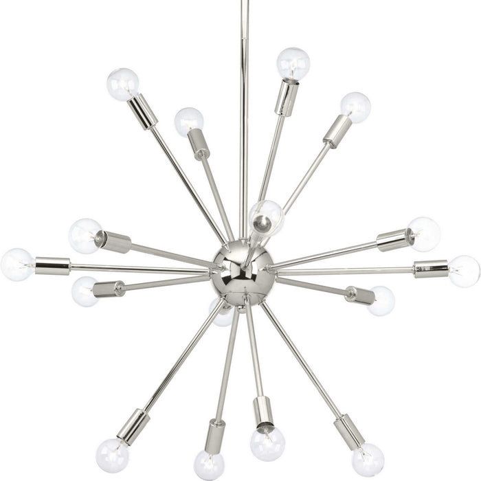 Myhouse Lighting Progress Lighting - P400041-104 - 16 Light Chandelier - Ion - Polished Nickel