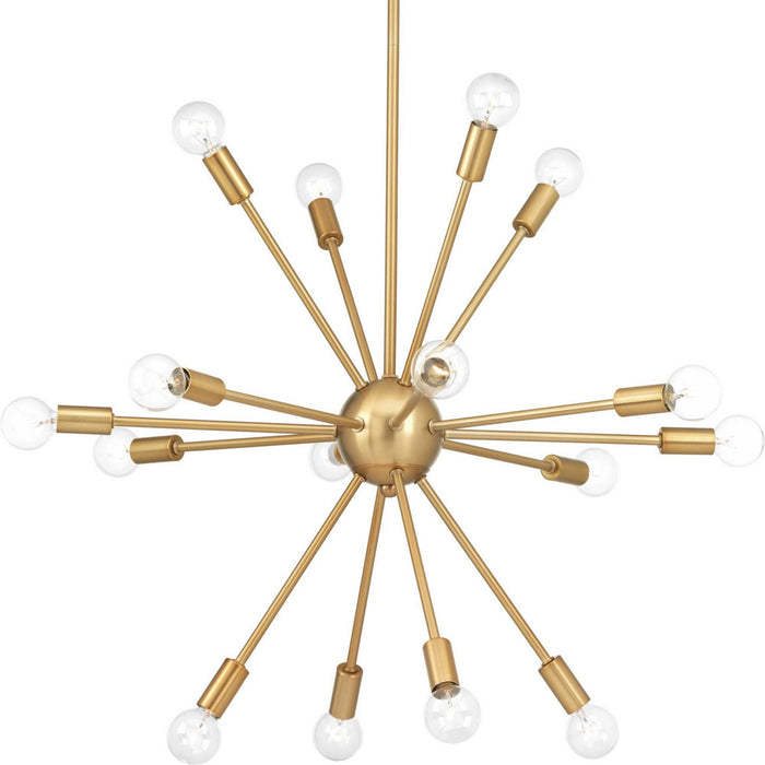 Myhouse Lighting Progress Lighting - P400041-109 - 16 Light Chandelier - Ion - Brushed Bronze