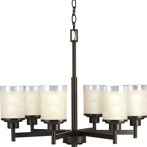 Myhouse Lighting Progress Lighting - P4758-20 - Six Light Chandelier - Alexa - Antique Bronze