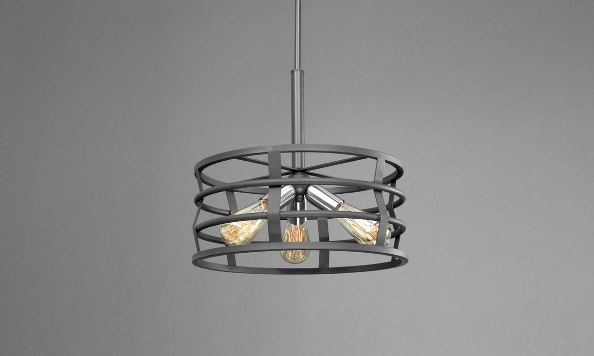 Myhouse Lighting Progress Lighting - P500011-143 - Three Light Pendant - Remix - Graphite