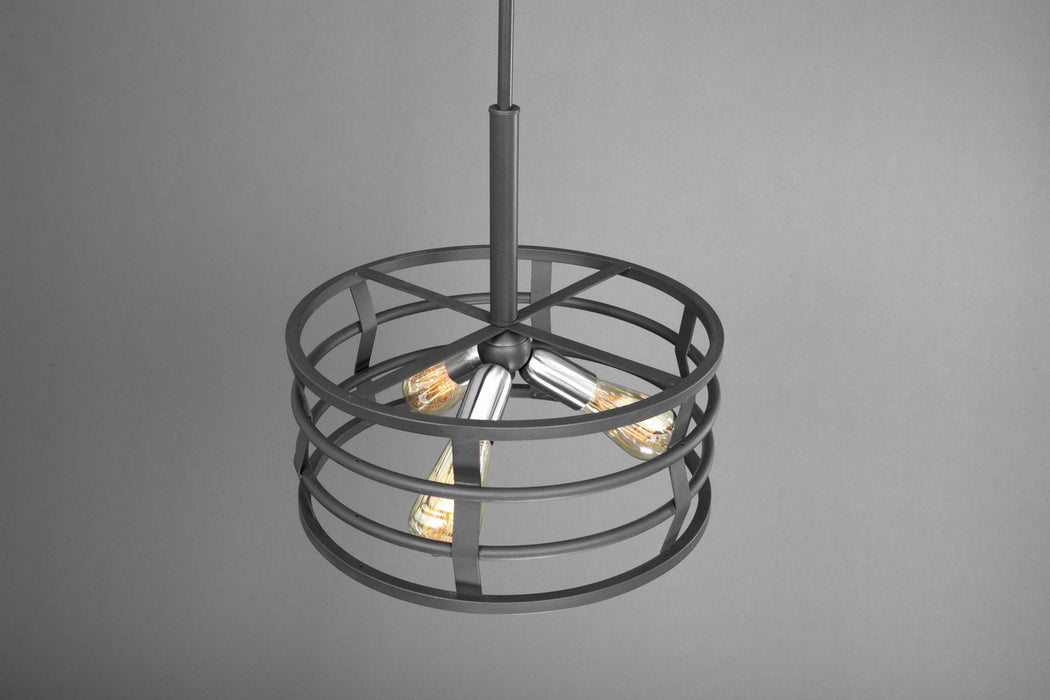 Myhouse Lighting Progress Lighting - P500011-143 - Three Light Pendant - Remix - Graphite