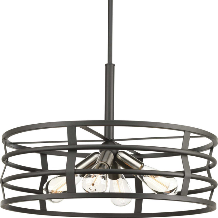 Myhouse Lighting Progress Lighting - P500012-143 - Four Light Pendant - Remix - Graphite