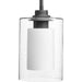 Myhouse Lighting Progress Lighting - P500018-143 - One Light Pendant - Double Glass - Graphite