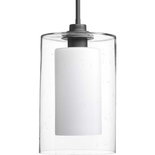 Myhouse Lighting Progress Lighting - P500019-143 - One Light Pendant - Double Glass - Graphite