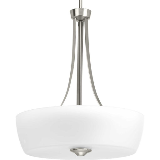 Myhouse Lighting Progress Lighting - P500030-009 - Three Light Inverted Pendant - Leap - Brushed Nickel