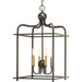 Myhouse Lighting Progress Lighting - P500036-020 - Four Light Foyer Pendant - Assembly Hall - Antique Bronze