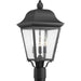 Myhouse Lighting Progress Lighting - P540001-031 - Three Light Post Lantern - Kiawah - Black