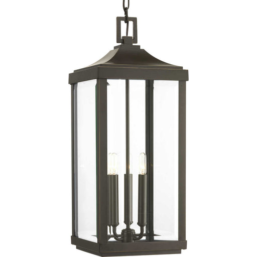 Myhouse Lighting Progress Lighting - P550004-020 - Three Light Hanging Lantern - Gibbes Street - Antique Bronze