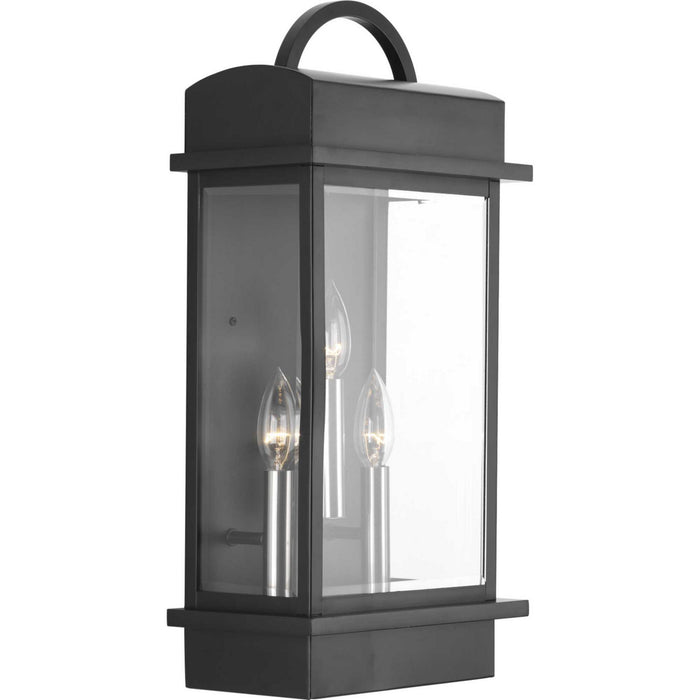 Myhouse Lighting Progress Lighting - P560003-031 - Three Light Large Wall Lantern - Santee - Black