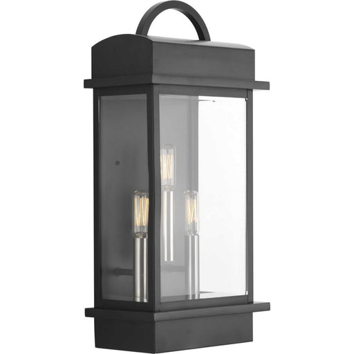 Myhouse Lighting Progress Lighting - P560003-031 - Three Light Large Wall Lantern - Santee - Black