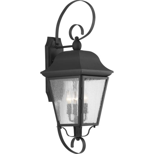 Myhouse Lighting Progress Lighting - P560012-031 - Three Light Large Wall Lantern - Kiawah - Black