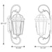 Myhouse Lighting Progress Lighting - P560017-020 - Three Light Large Wall Lantern - Verdae - Antique Bronze