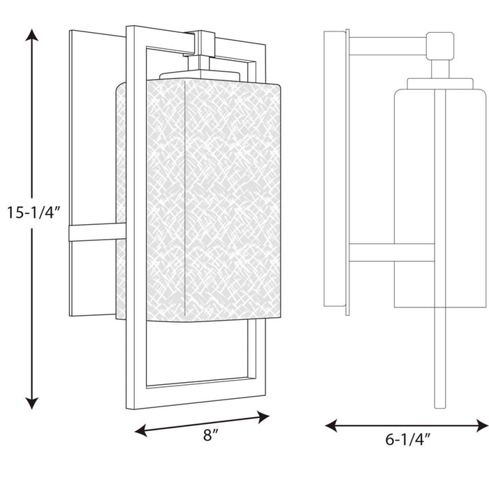 Myhouse Lighting Progress Lighting - P5949-31 - One Light Wall Lantern - Jack - Black