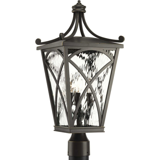 Myhouse Lighting Progress Lighting - P6442-108 - Three Light Post Lantern - Cadence - Oil Rubbed Bronze