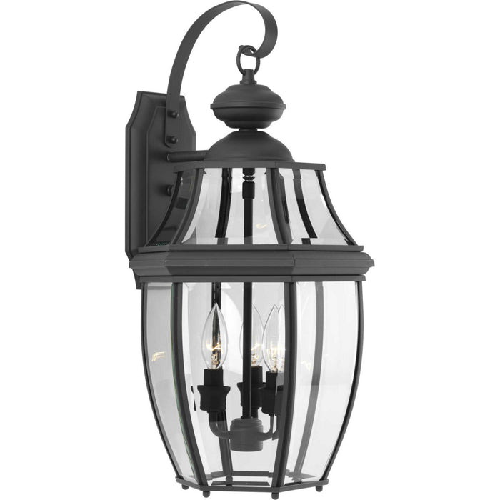 Myhouse Lighting Progress Lighting - P6612-31 - Three Light Wall Lantern - New Haven - Black