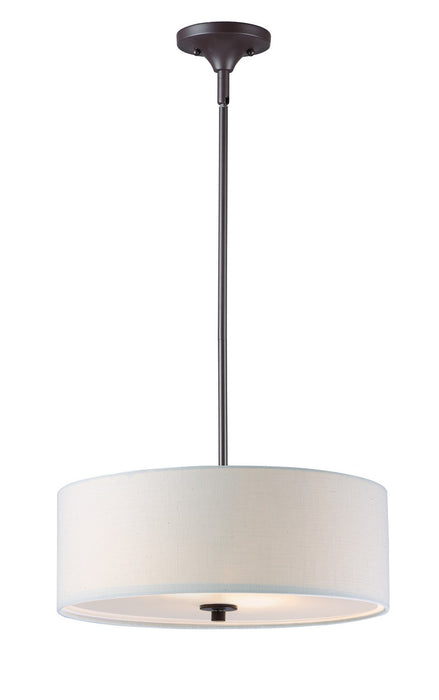 Myhouse Lighting Maxim - 10014OMOI - Three Light Semi-Flush Mount - Bongo - Oil Rubbed Bronze