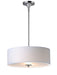 Myhouse Lighting Maxim - 10014WLSN - Three Light Semi-Flush Mount - Bongo - Satin Nickel