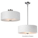 Myhouse Lighting Maxim - 10014WLSN - Three Light Semi-Flush Mount - Bongo - Satin Nickel