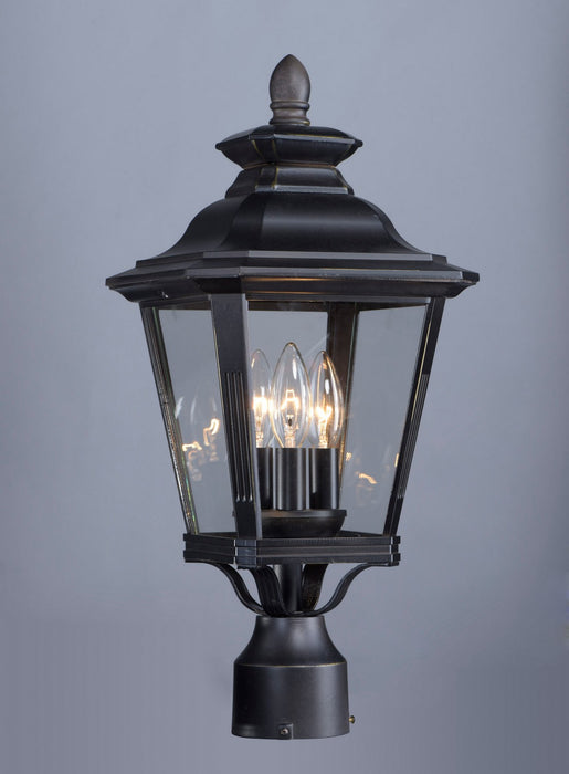 Myhouse Lighting Maxim - 1130CLBZ - Three Light Outdoor Pole/Post Lantern - Knoxville - Bronze