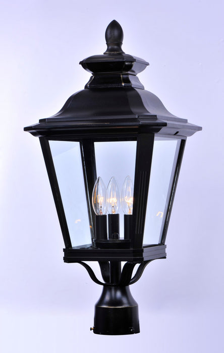 Myhouse Lighting Maxim - 1131CLBZ - Three Light Outdoor Pole/Post Lantern - Knoxville - Bronze