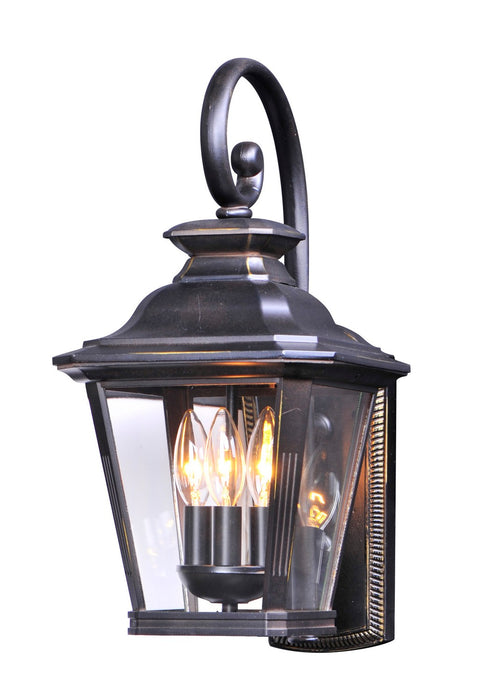 Myhouse Lighting Maxim - 1135CLBZ - Three Light Outdoor Wall Lantern - Knoxville - Bronze