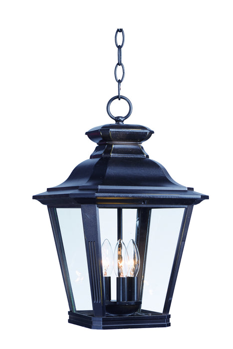 Myhouse Lighting Maxim - 1139CLBZ - Three Light Outdoor Hanging Lantern - Knoxville - Bronze