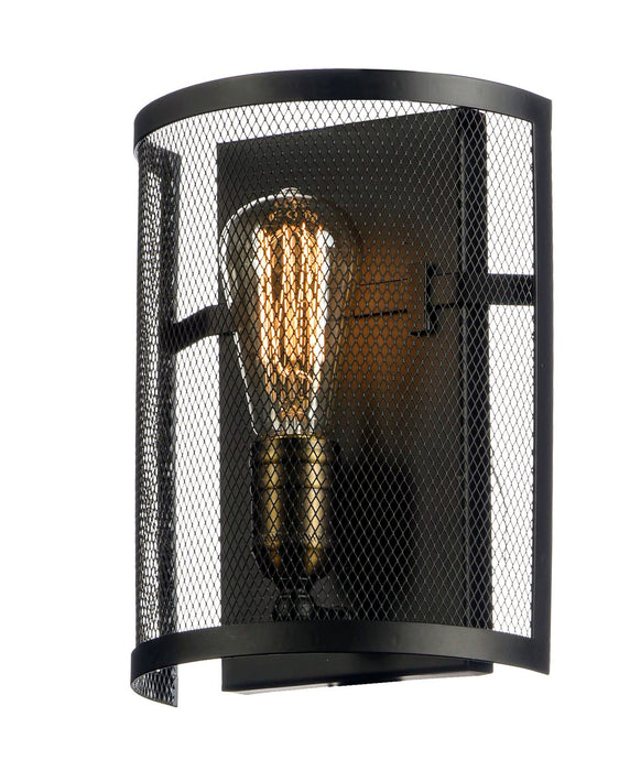 Myhouse Lighting Maxim - 20112BKNAB - One Light Wall Sconce - Palladium - Black / Natural Aged Brass