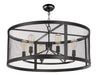 Myhouse Lighting Maxim - 20114BKNAB - Six Light Chandelier - Palladium - Black / Natural Aged Brass