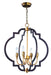 Myhouse Lighting Maxim - 20293OIAB - Four Light Chandelier - Crest - Oil Rubbed Bronze / Antique Brass