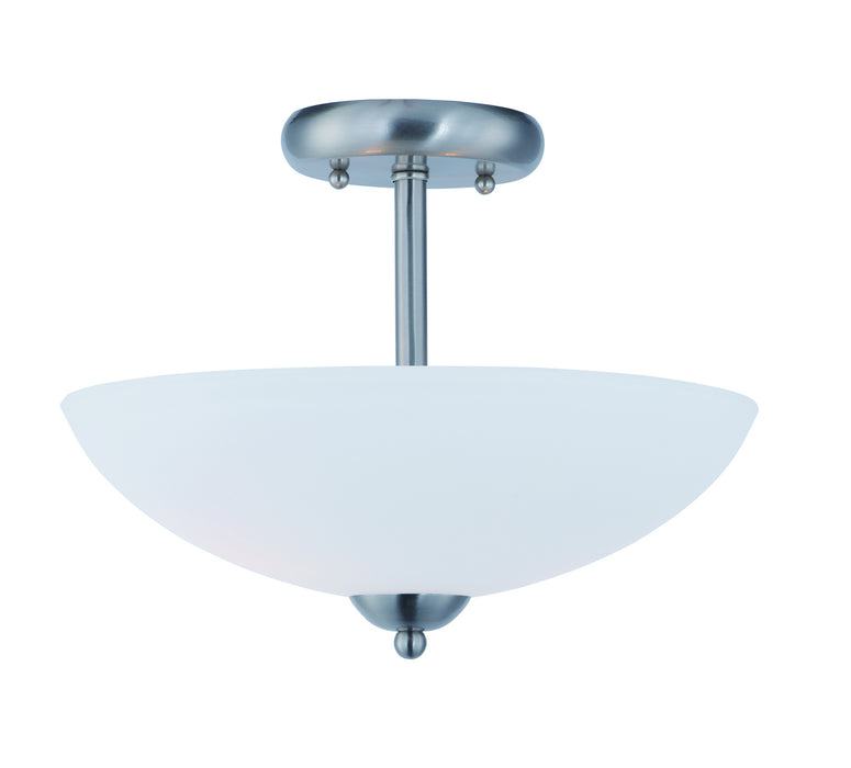 Myhouse Lighting Maxim - 21653SWSN - Two Light Semi-Flush Mount - Taylor - Satin Nickel