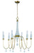 Myhouse Lighting Maxim - 22436CSTGL - Six Light Chandelier - Claymore - Claystone / Gold Leaf