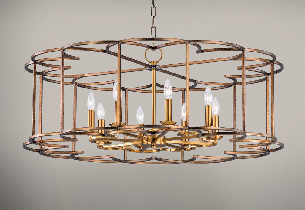 Myhouse Lighting Maxim - 24734BZF - Eight Light Chandelier - Helix - Bronze Fusion