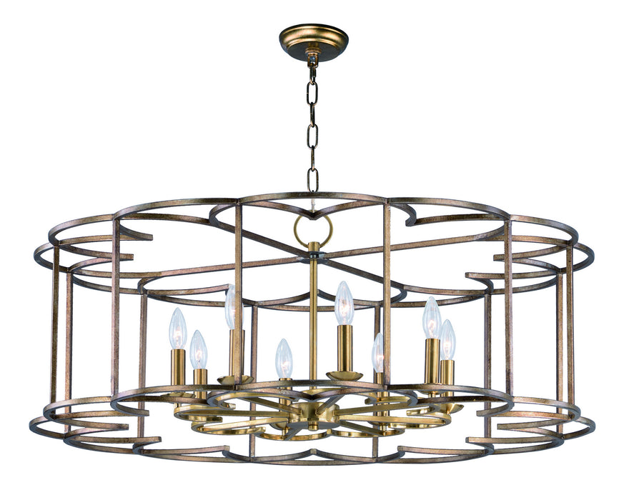 Myhouse Lighting Maxim - 24734BZF - Eight Light Chandelier - Helix - Bronze Fusion