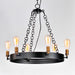 Myhouse Lighting Maxim - 26273BKNAB - Six Light Chandelier - Noble - Black / Natural Aged Brass