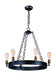 Myhouse Lighting Maxim - 26273BKNAB - Six Light Chandelier - Noble - Black / Natural Aged Brass