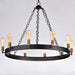 Myhouse Lighting Maxim - 26275BKNAB - Ten Light Chandelier - Noble - Black / Natural Aged Brass