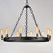 Myhouse Lighting Maxim - 26275BKNAB - Ten Light Chandelier - Noble - Black / Natural Aged Brass