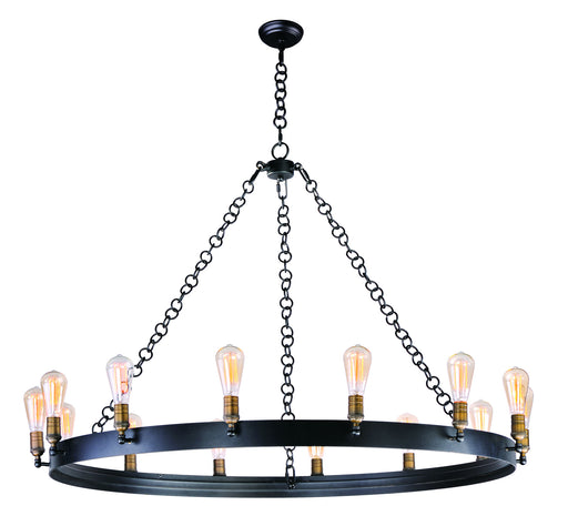 Myhouse Lighting Maxim - 26276BKNAB - 14 Light Chandelier - Noble - Black / Natural Aged Brass